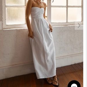 DISSH Bonnie White Linen Dress